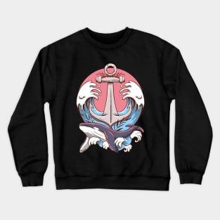 Anchor Whale Crewneck Sweatshirt